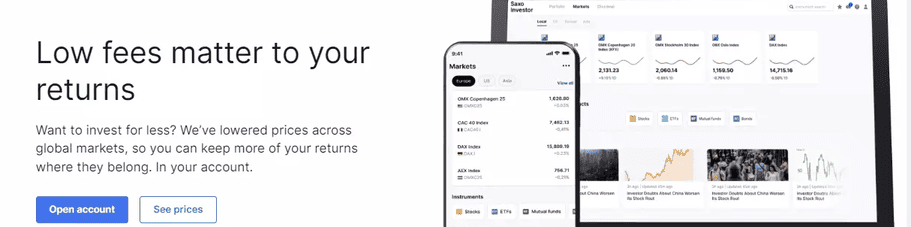 Saxo Bank Interface